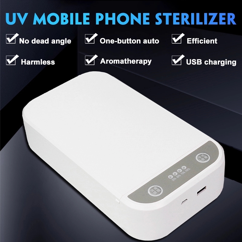 2020 Hotsaleing Mini UV Light Sterilizer Cell Phone Cleaner Sanitizer Portable Disinfection UV Led Sterilizer Box with USB