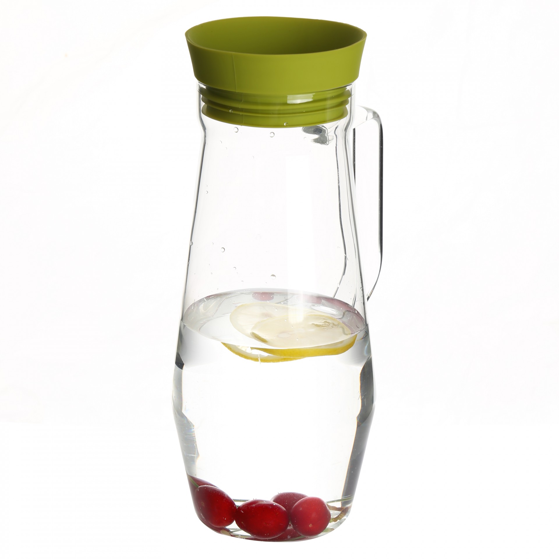 Glass Pitcher with Lid, Hot/Cold Water Jug, Juice and Iced Tea Beverage Carafe