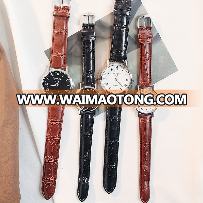 Fashion Watch Women Casual Atmosphere Korean Students Waterproof Simple Men's Watch Couple Watches