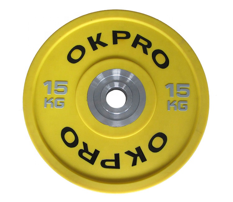 Color Weight Plates Fitness Weightlifting PU Urethane Bumper Plate