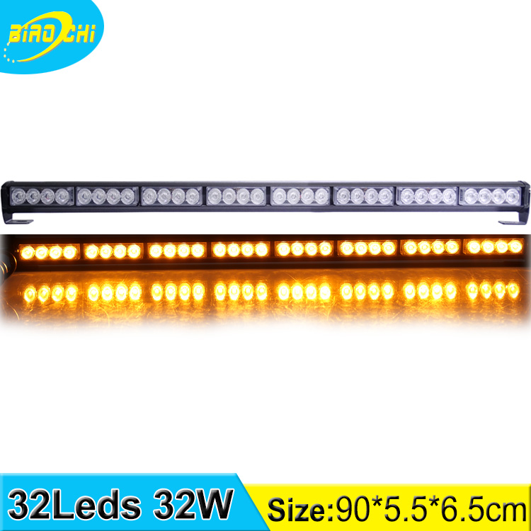 Color customized LED warning lightbar with controlloer display switch