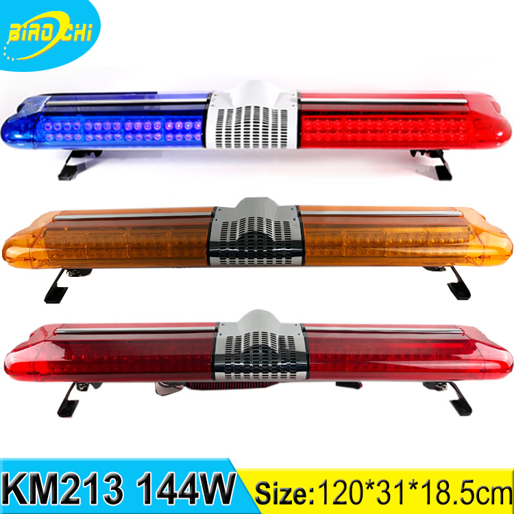 wholesale faster delivery 120cm 88W siren speaker blue red full size warning led light bar for police car