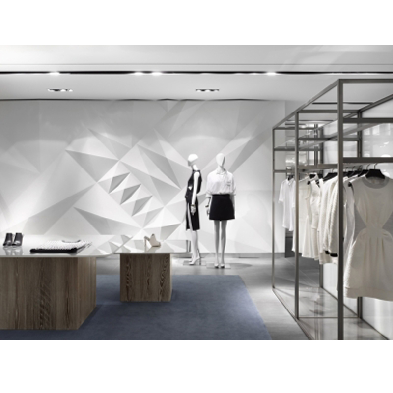 High End Simple Style Tailor Make Ladies Clothing Shop Interior Design For Retail