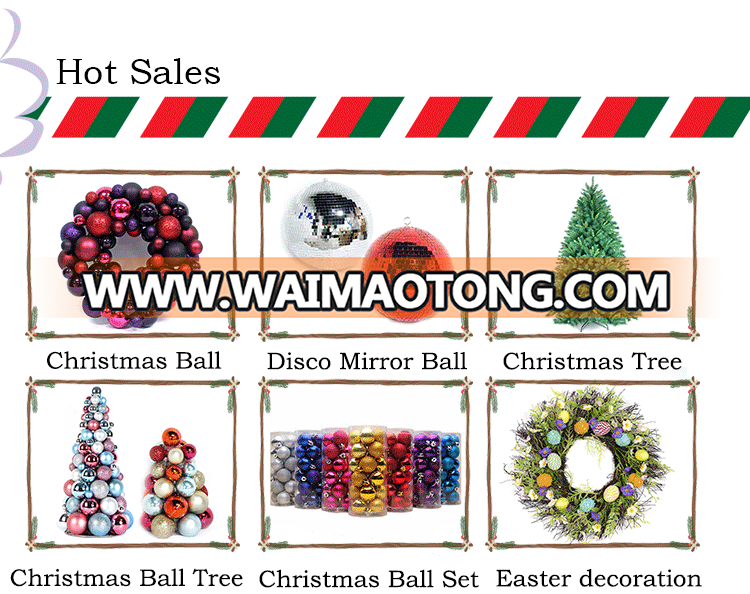 Christmas tree decor wreath hanging festival decoration pvc christmas ball set