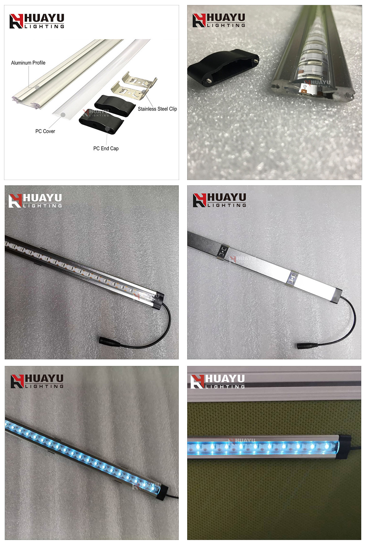 Deep UVC led strip bar 265nm 275nm 280nm uv water sterilizer with aluminum profile