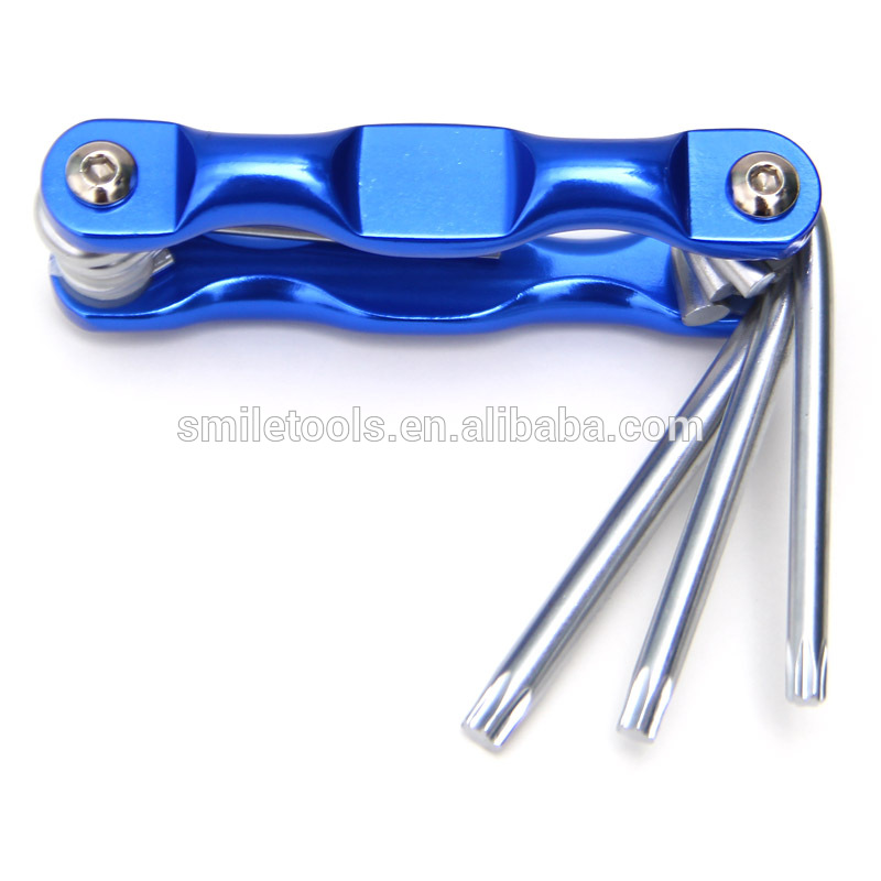 Torx Star Allen Wrench T9/T10/T15/T20/T25/T27/T30/T40 Folding Hex Key Wrench Set