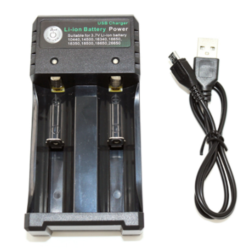 2 Solt battery  charger USB battery charger 3.7V 18650 lithium battery charger