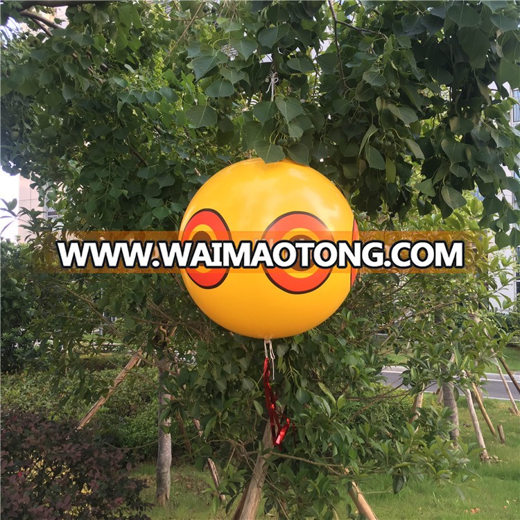 Hot Sale PVC inflatable eye ball beach ball for scaring bird