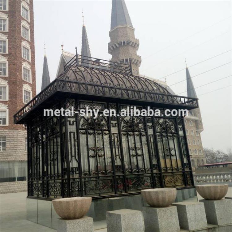 wrought iron steel outdoor gazebo house garden house