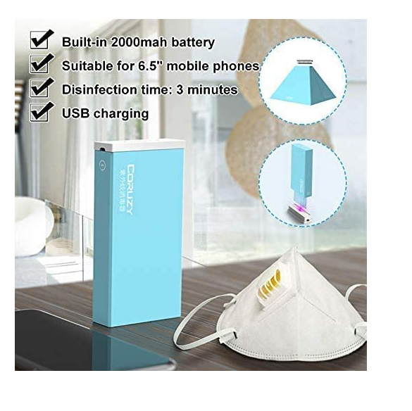 VADIV UV Handy Portable UV light Handy Sterilizer Multifunctional sterilizer Suitable for cell phones, underwear