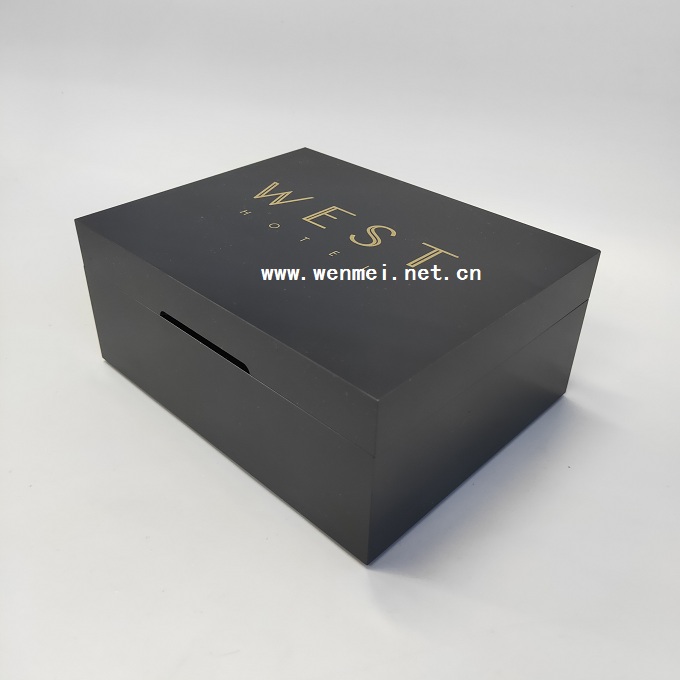 Luxury Portable Black Acrylic Storage Box