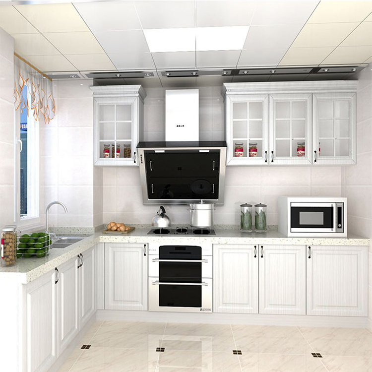 Hot selling kitchen cabinet organizer fitted kitchens price modern design with accessories