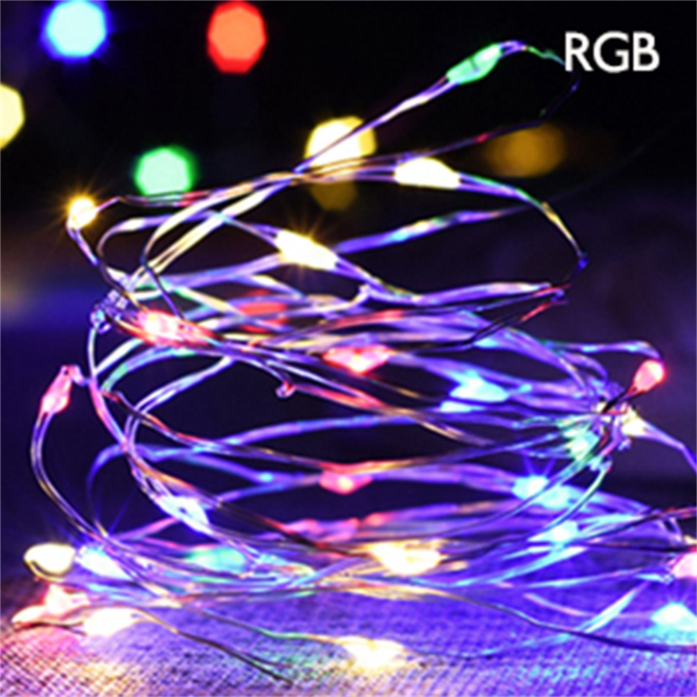 1M RGB Flash LED Cork Shaped LED Copper Wire String Light Wine Bottle lamps