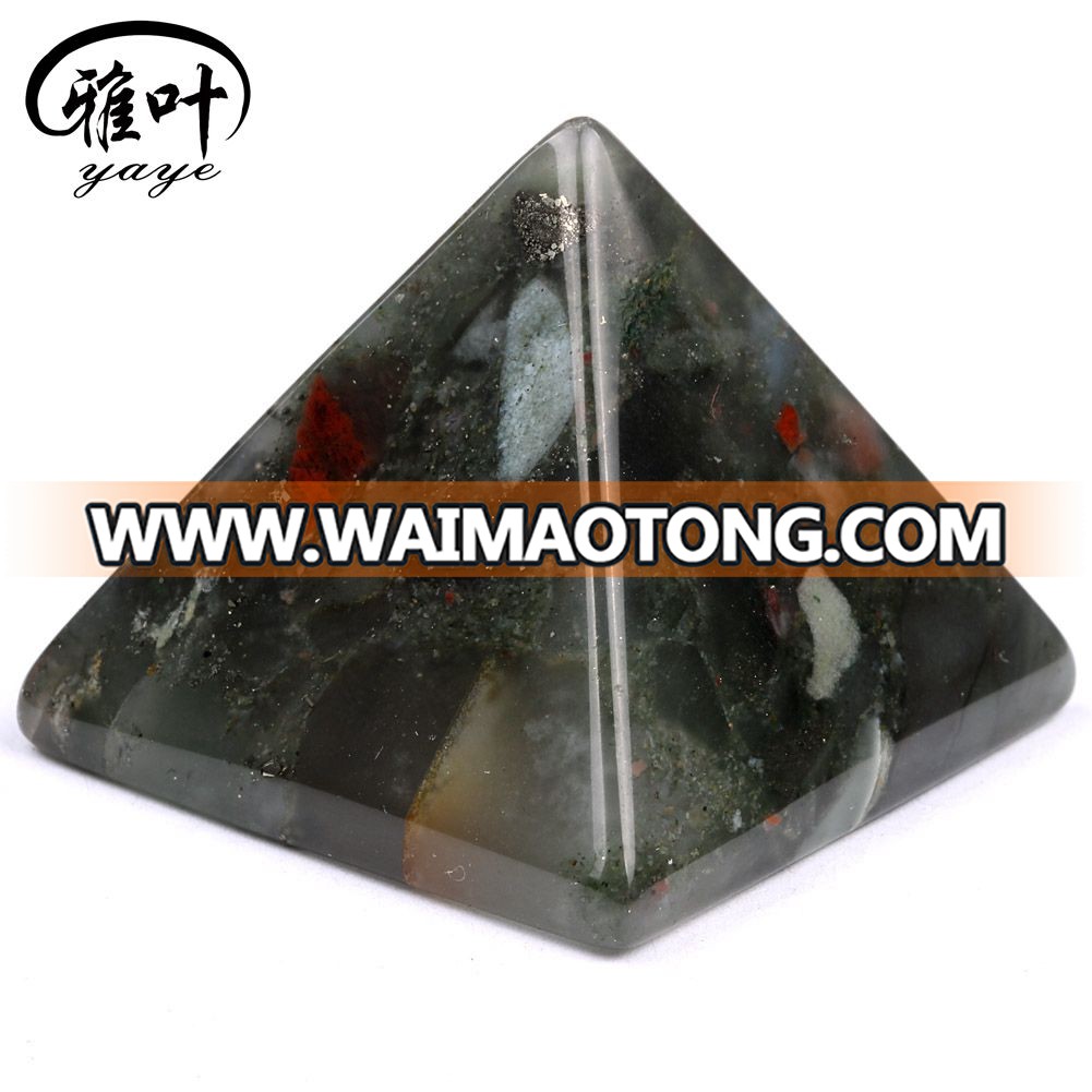 Wholesale Natural African Blood Stone Natural Gemstone Pyramid