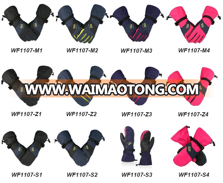 Custom Sport Snowboard Warm Snowmobile Shenzhen Water proof Winter Ski Gloves