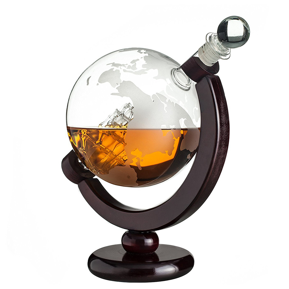 High Quality Low Price Decanter Decanter Globe Whiskey Globe Decanter With Glass Sbr