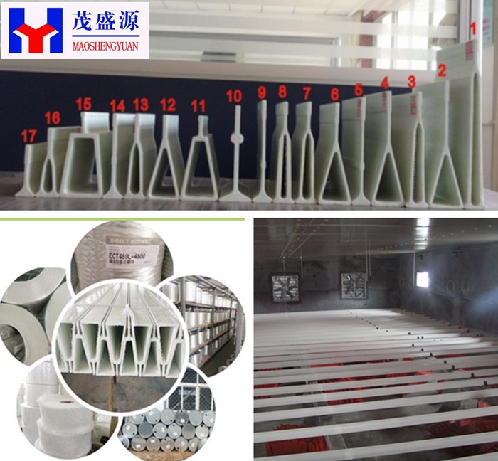 Factory sales High  light weight pultruded  Fiberglass Floor  Beams