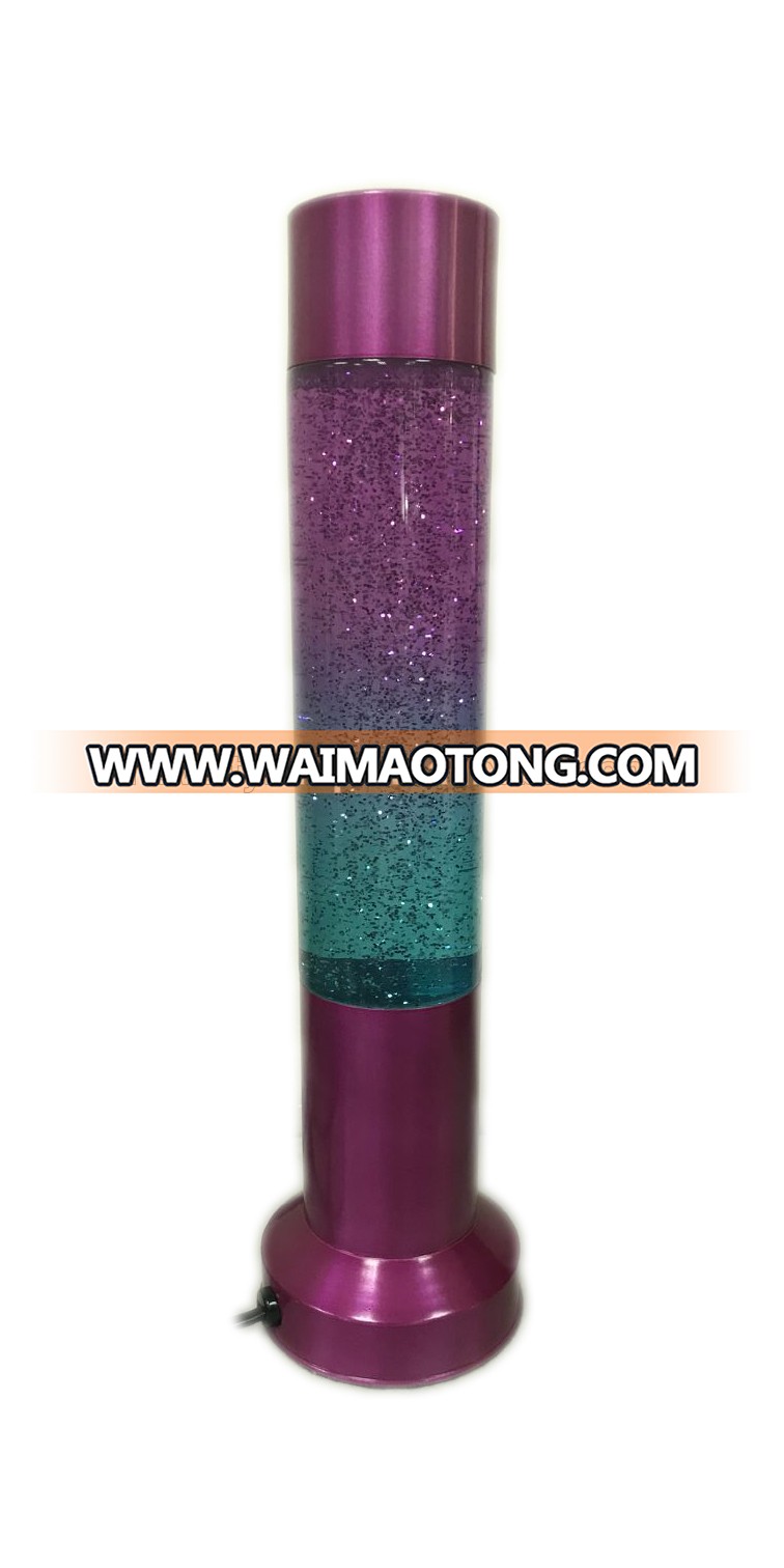 15"Rainbow Glitter groovy lamp