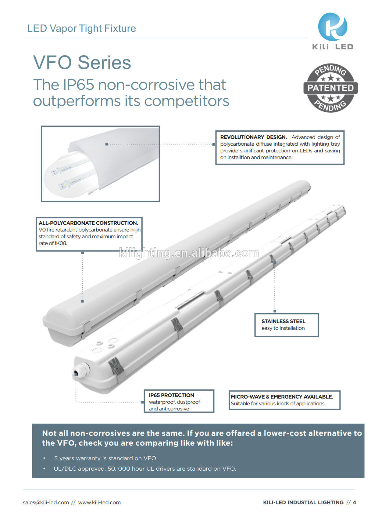 Good Price New Mould with UL DLC led ip65 tri-proof light