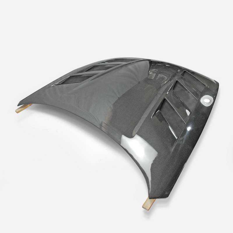 09 onwards for 370Z Z34 AMS Style Vented Glossy Carbon Engine Hood