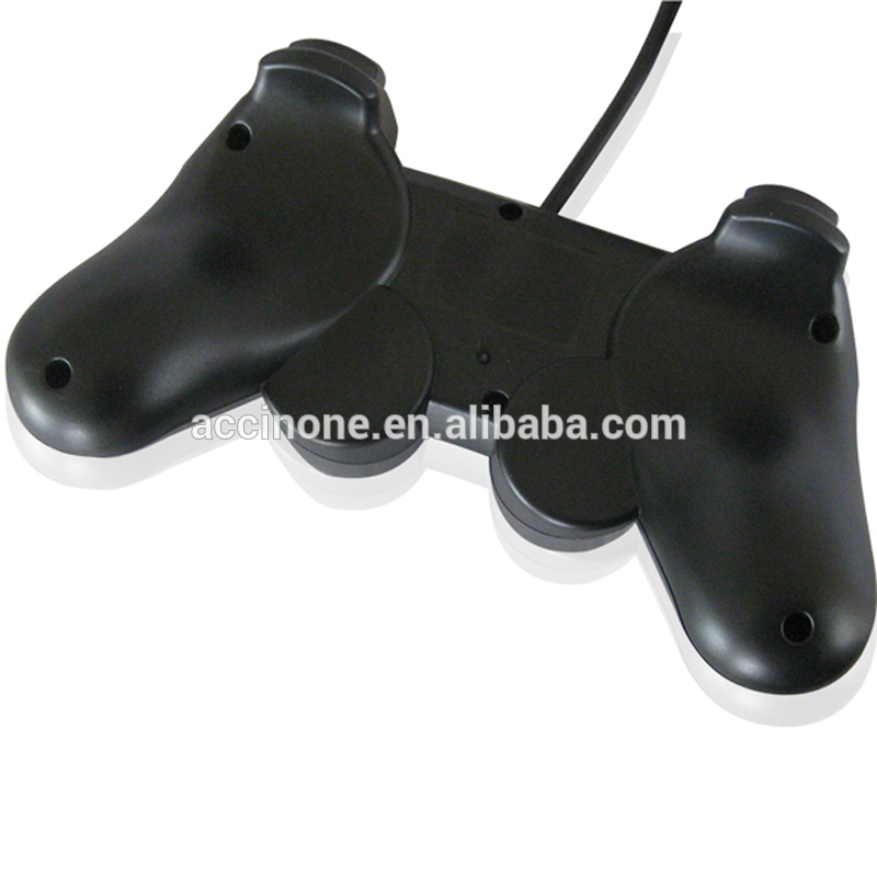 Wholesale Vibration Wired USB Controller Gamepad Joypad For WinXP/Win7/Win8/Win10 For PC Computer Laptop Black Game Joystick