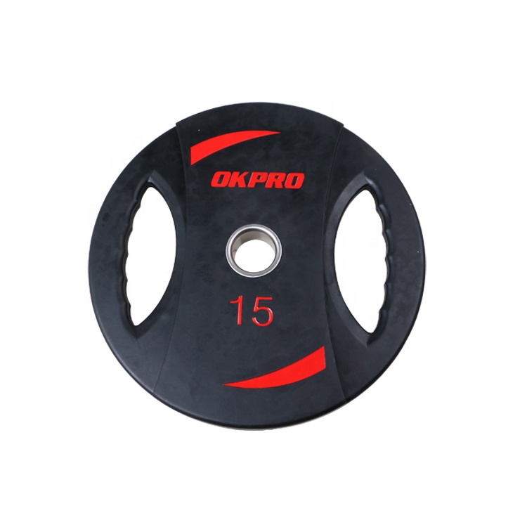 Weightlifting Plates Fitness 20kg Rubber Gym Weight Plate