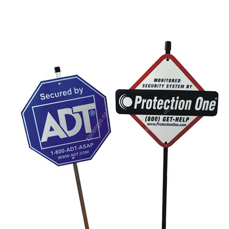 American decorative custom reflective plastic security yard sign
