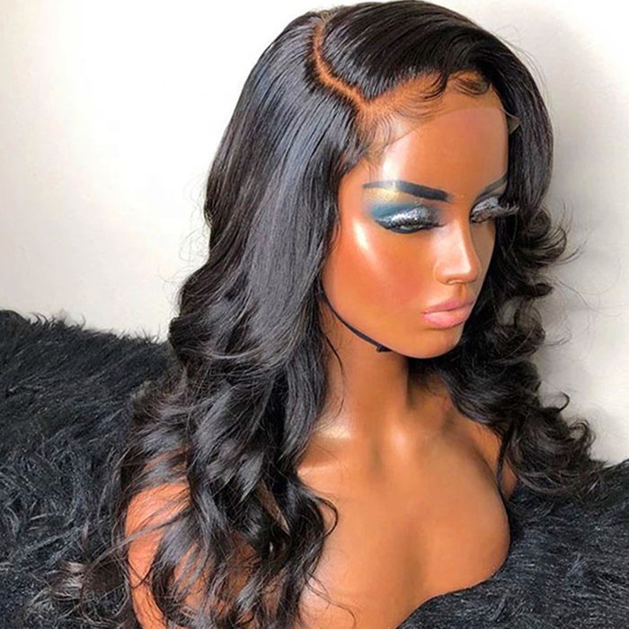 Wholesale Cuticle Aligned Unprocessed Vigrin Brazilian Human Hair Lace Front Wig 13x6 Pre Plucked Body Wavy Lace Frontal Wigs