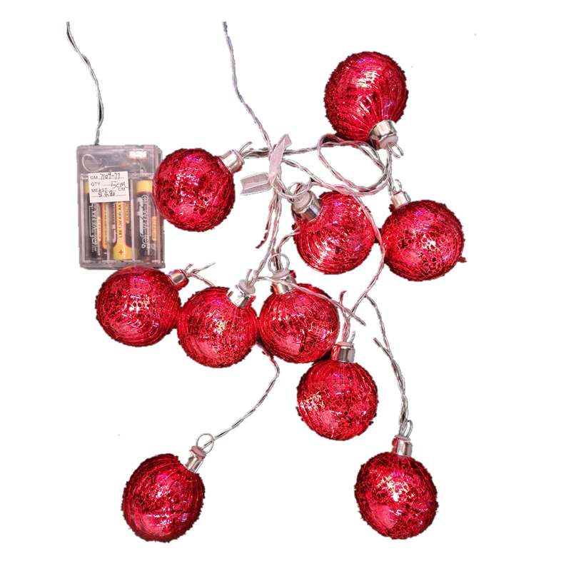 wholesale 3 meter set of 1 0red glass christmas ball ornaments hand blown with led light glass christmas ball