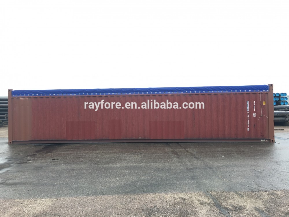 Original Used 40ft Soft Open Top Container with Tarpaulin for Sale