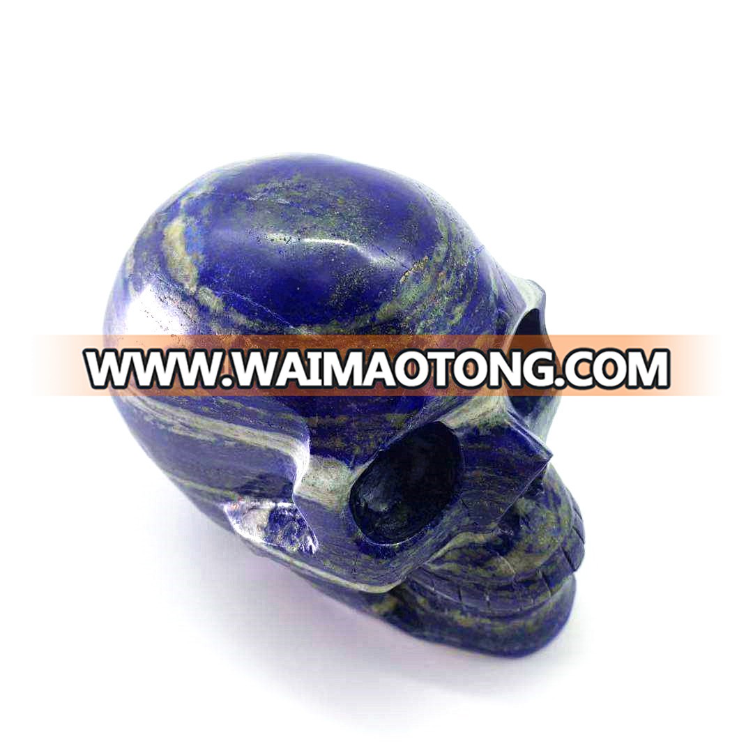 Wholesale Natural Quartz Crystal Skulls Lapis Lazuli Skulls Top Quality Crystal Carvings Home Decoration