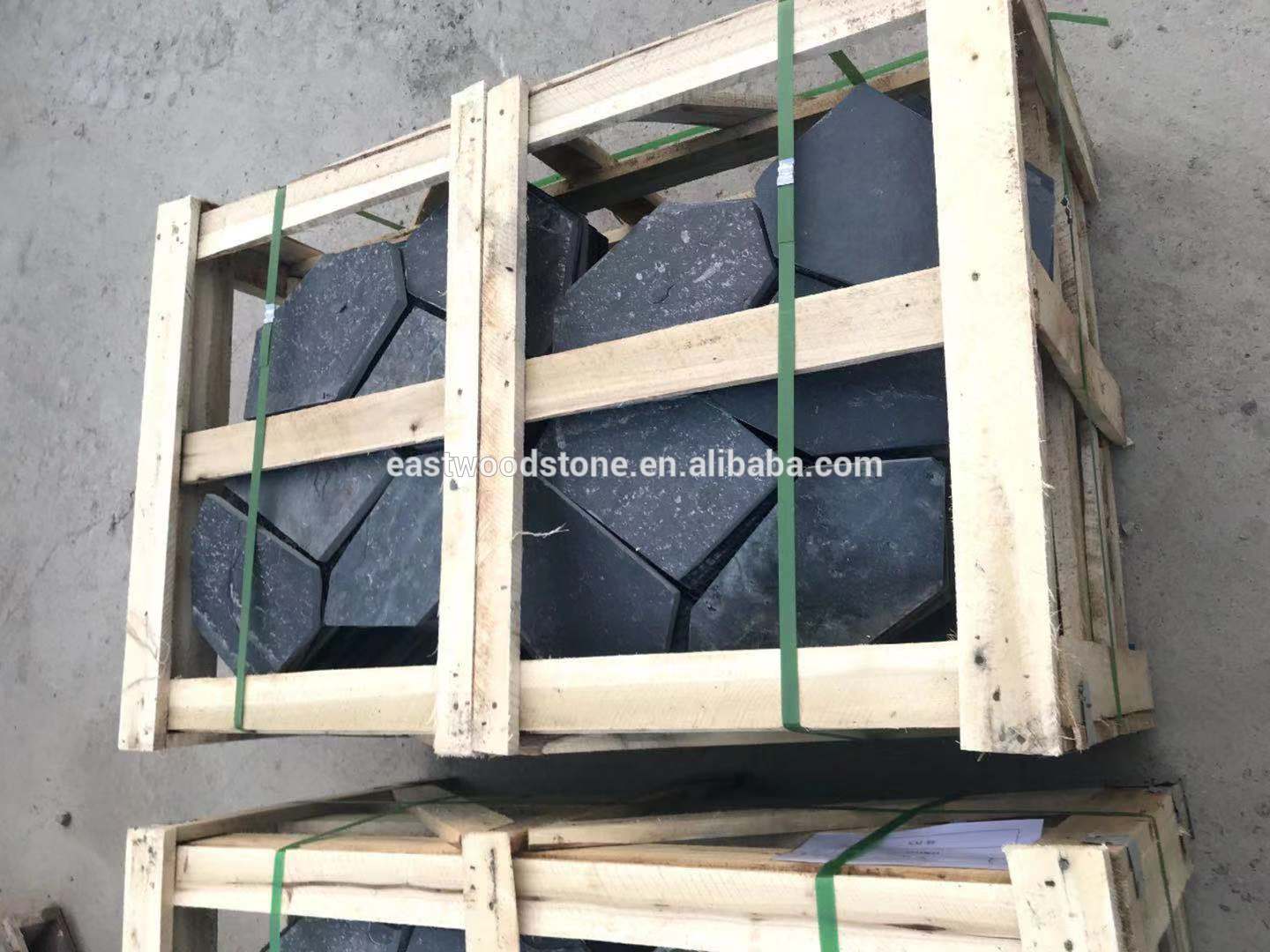 China Black slate tiles for floor