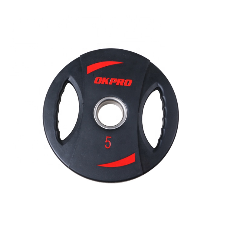 Weightlifting Plates Fitness 20kg Rubber Gym Weight Plate