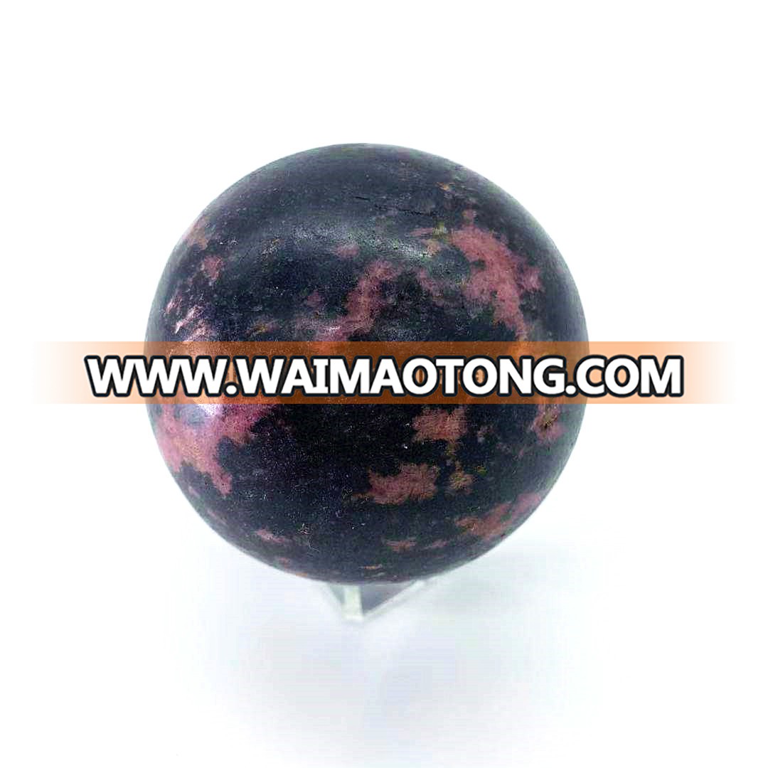 Natural peach blossom jasper sphere crystal quartz balls natural crystal quartz ball sphere for sale