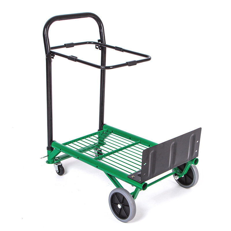 Hot Slae Steel Trucks With Platform Hand Trolley Of Trolley