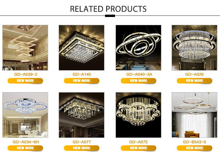 ZhongShan Modern K9 clear Crystal Ceiling Lighting Chandelier