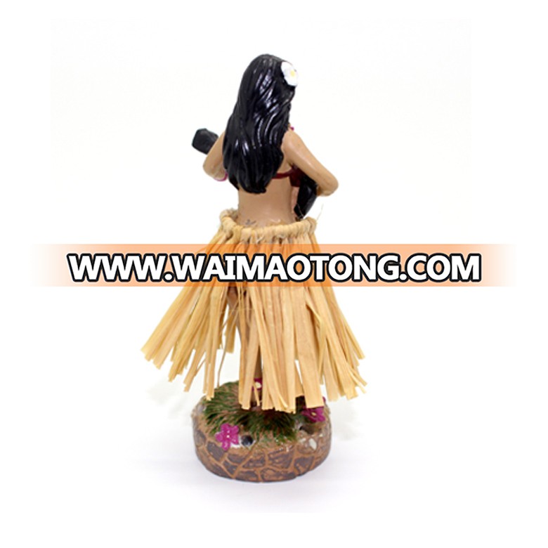 Hawaii miniature dashboard resin hula girl