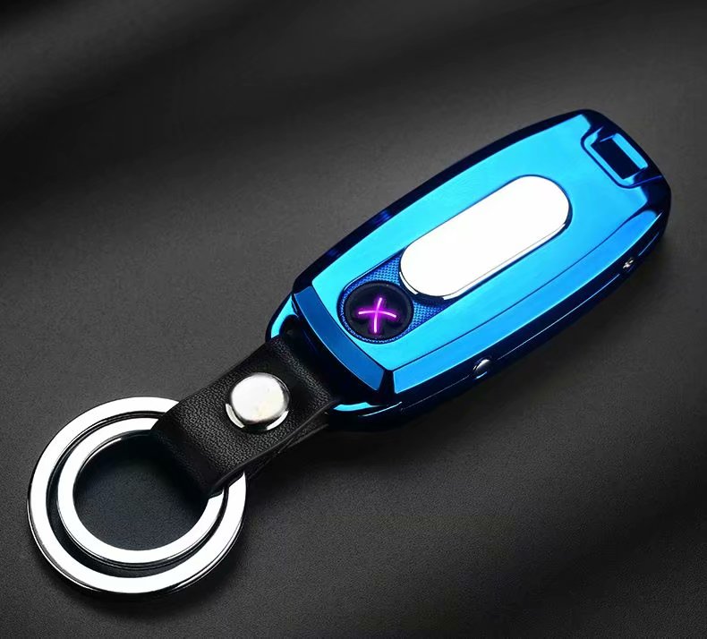 Mini Plasma Lighter ,with Keychain USB Lighter Flameless Electric ARC Lighter