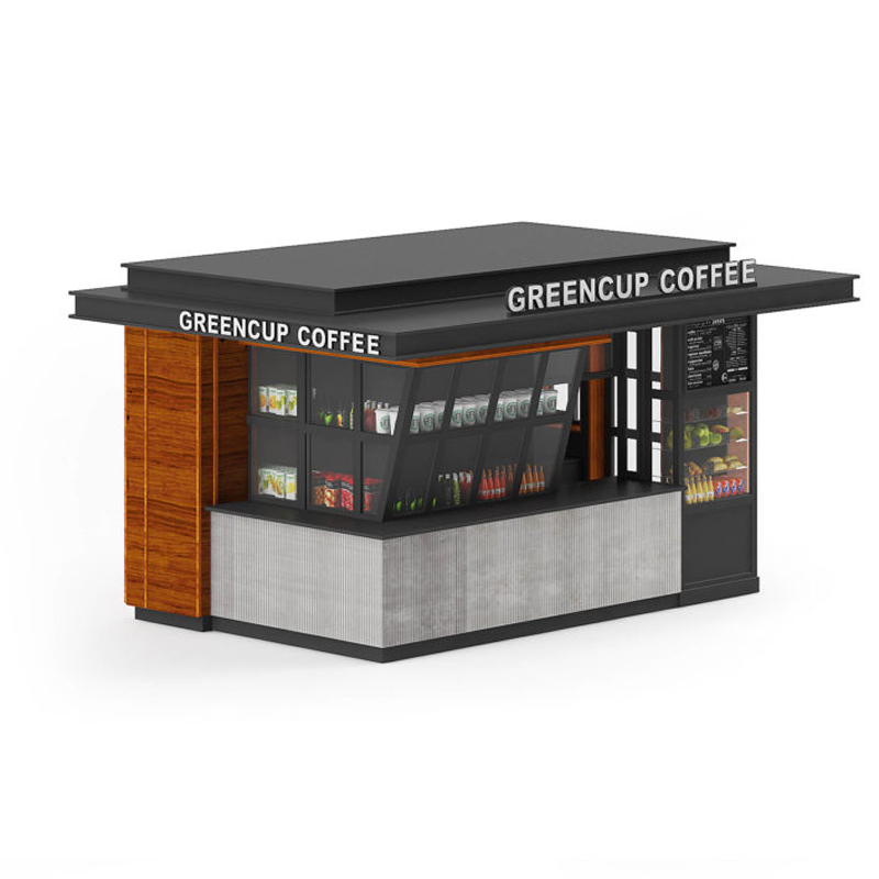 Newest Customized Coffee Bar Coffee Kiosk Outdoor Furniture Design For Shopping Mall