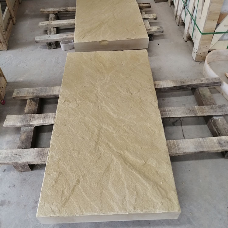 Yellow Sandstone With Split Finish For Cladding