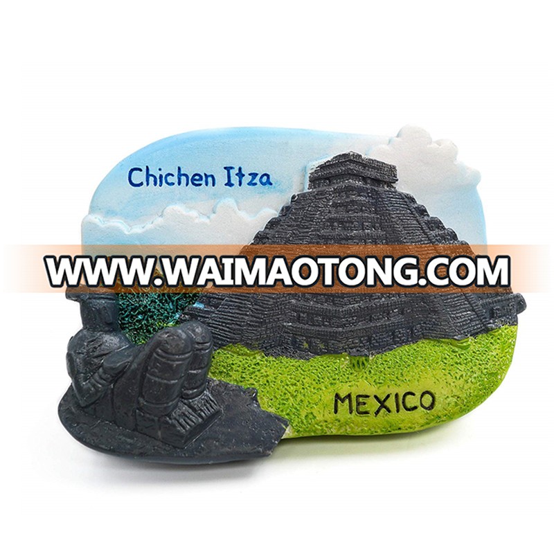 Resin Mexico Souvenirs Chichen-Itza Fridge Magnet Gifts