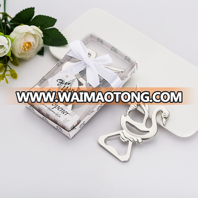 Ywbeyond Wedding souvenirs of little swan design bottle opener favors For Bridal show party favor and wedding decorations