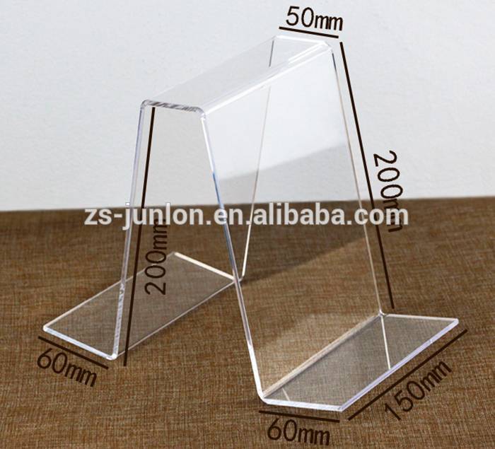 Customized Clear Acrylic Plastic Table Card Holders Display Stand