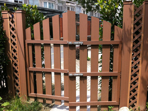 Wood Plastic Composite wood grain WPC gate