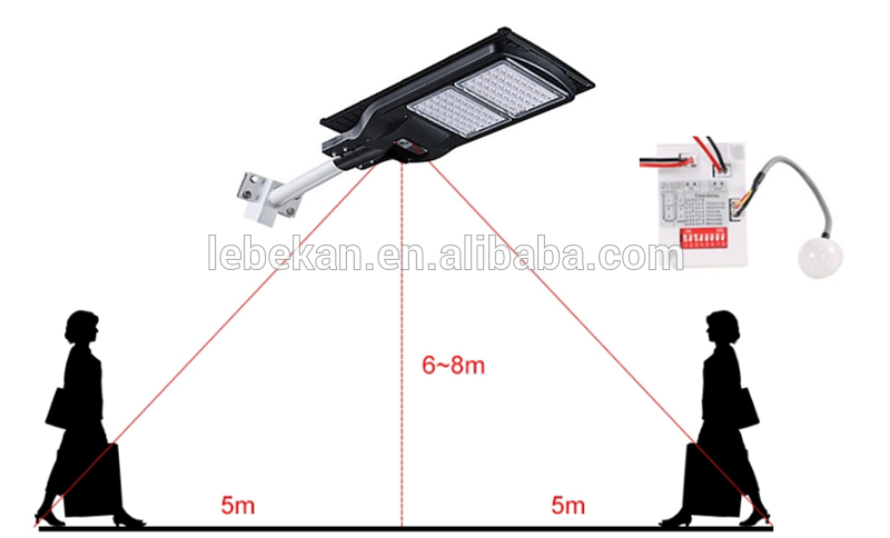 Factory price integrated outdoor intelligent 20w 40w 60w solar street light led