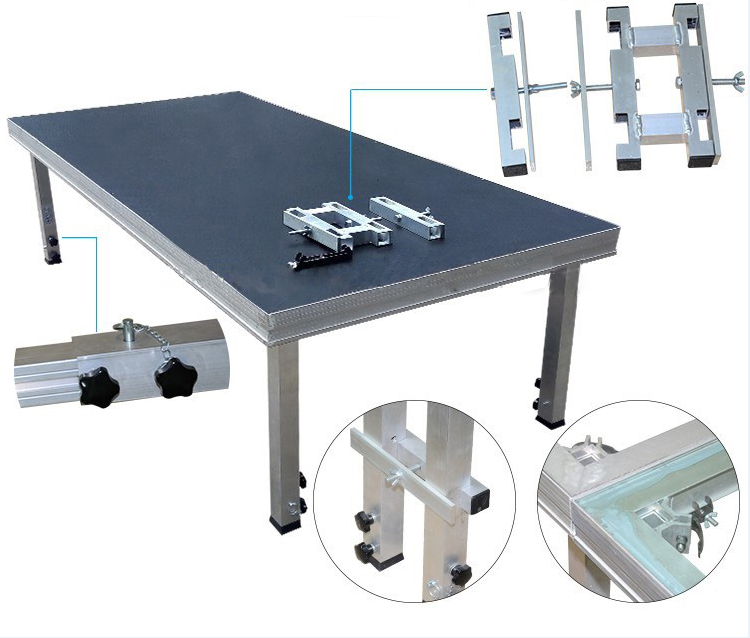 Small size 1x1m, 1.22x1.22m mobile stage platform for show