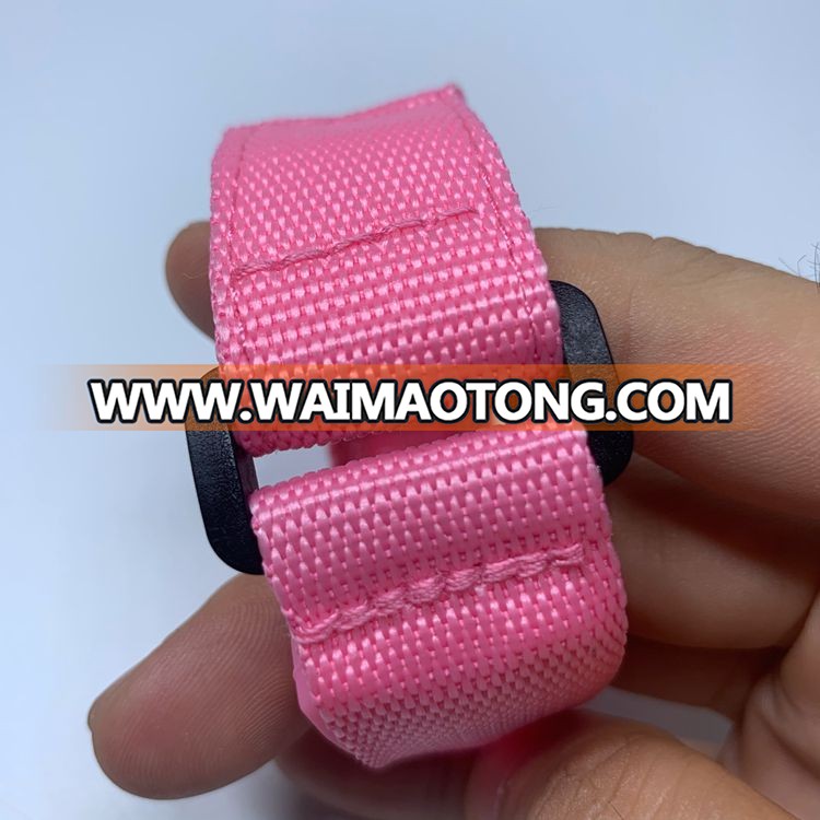 OEM price outdoor sports flashing nylon customized colorful LED wristband