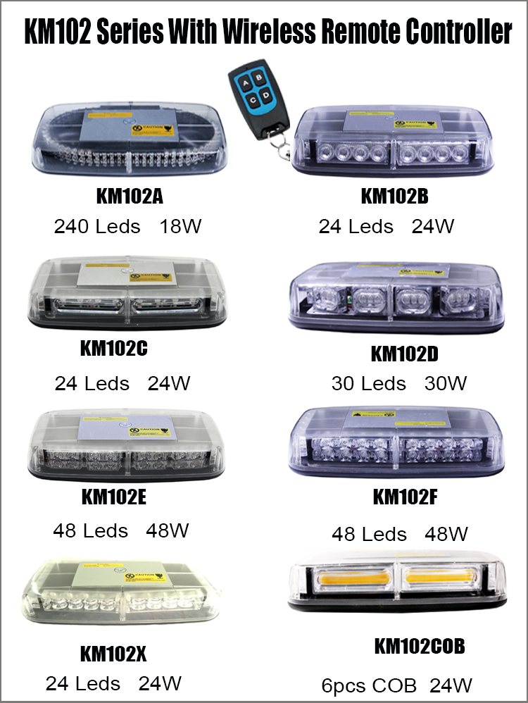 Windshield warning lightbar for KM851