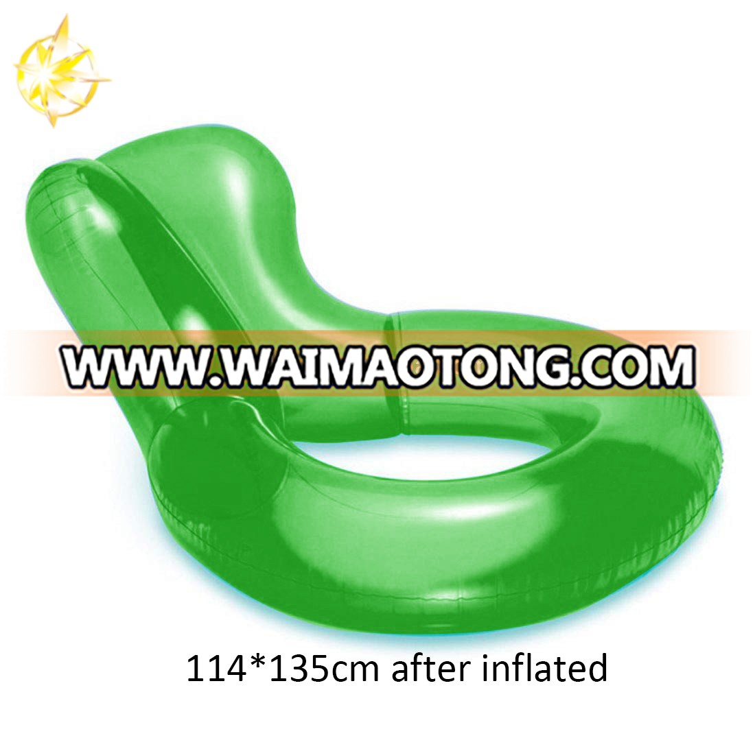 Green inflatable swim rings inflatable shaped swimming pool swim water raft for adult/kid pool float