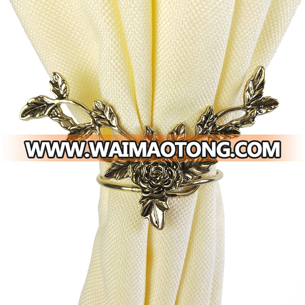 gold plated flower curtain buckles curtain clips